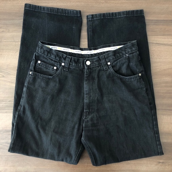*SOLD* Lacoste Black Straight Leg Jeans - Picture 4 of 8